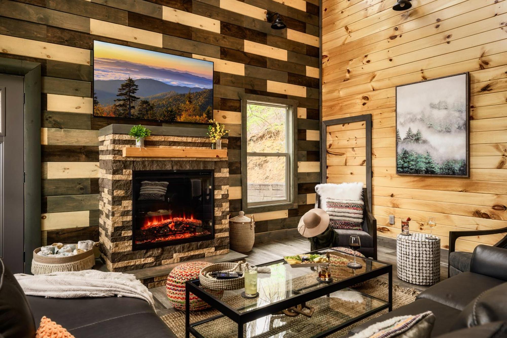 Mountainscape - Brand New Cabin W Views - Hottub - Firetable - Ps5 - Pooltable - 3 Pools Gatlinburg Exteriör bild